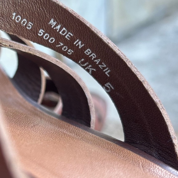 Clarks Brown soft leather Slip-On casual Sandals Sz-7 (UK 5). H - Picture 7 of 11